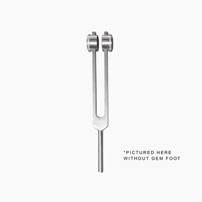 Otto 128 Weighted Tuning Fork with Rose Quartz Gem Foot